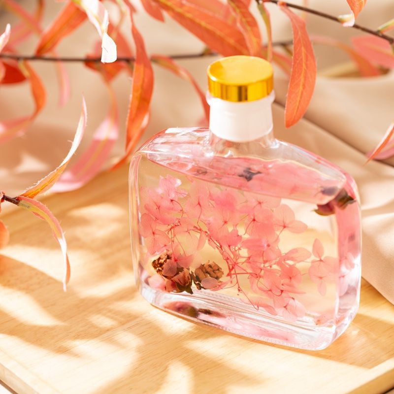 Custom Classical Clear Empty 100ml Fragrance Diffuser Glass Aroma Bottle for Reed Spread Incense
