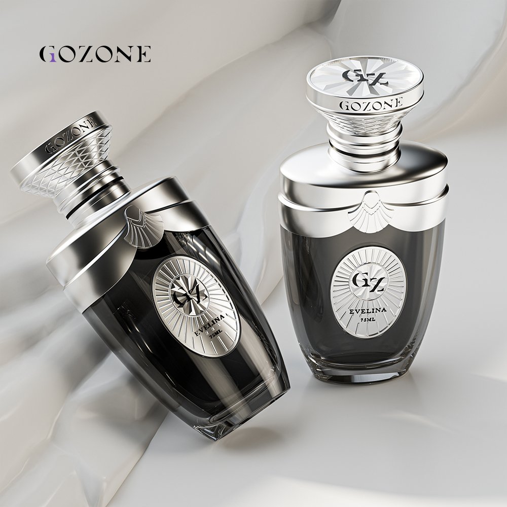 2023 High End Fancy Spray Design Your Own Square Unique Black Arab 50 Ml 100 Ml Luxury Perfume Bottle