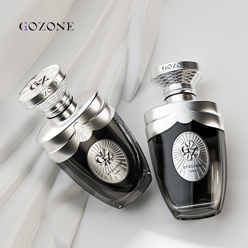 2023 High End Fancy Spray Design Your Own Square Unique Black Arab 50 Ml 100 Ml Luxury Perfume Bottle