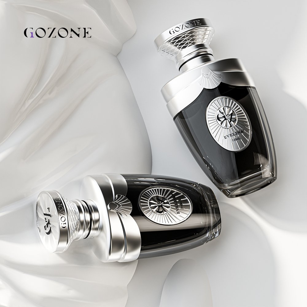 2023 High End Fancy Spray Design Your Own Square Unique Black Arab 50 Ml 100 Ml Luxury Perfume Bottle