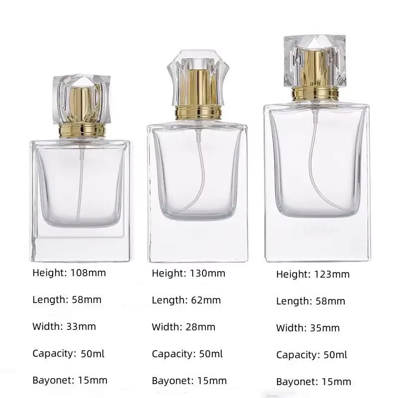 30ml 50ml Luxury Striped Perfume bottle Empty glass Perfume bottles Women Round Transparent Cosmetic Spray bottle Atomizer