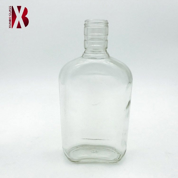 187 ml 375 ml Ice Tea Flat Glass Flask Cold Brew Coffee Bottles