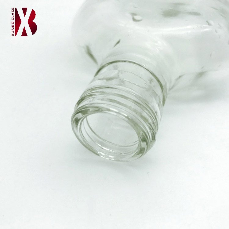 187 ml 375 ml Ice Tea Flat Glass Flask Cold Brew Coffee Bottles