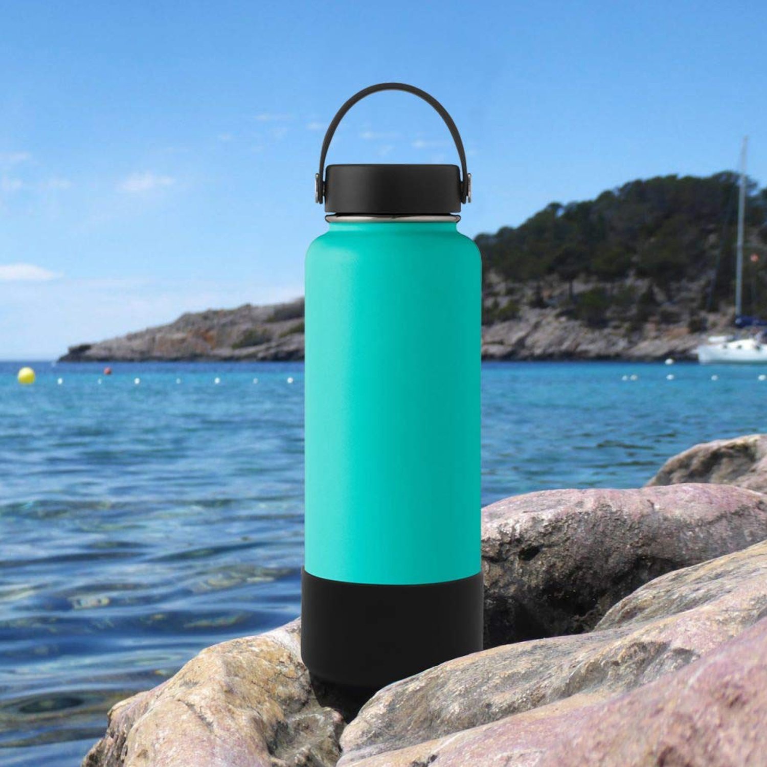 12-40oz Hiking Outdoor Sports Accessories Anti-Slip Bottom Sleeve Cover Pet Feeding Bowl Silicone Protective Boot Sleeve