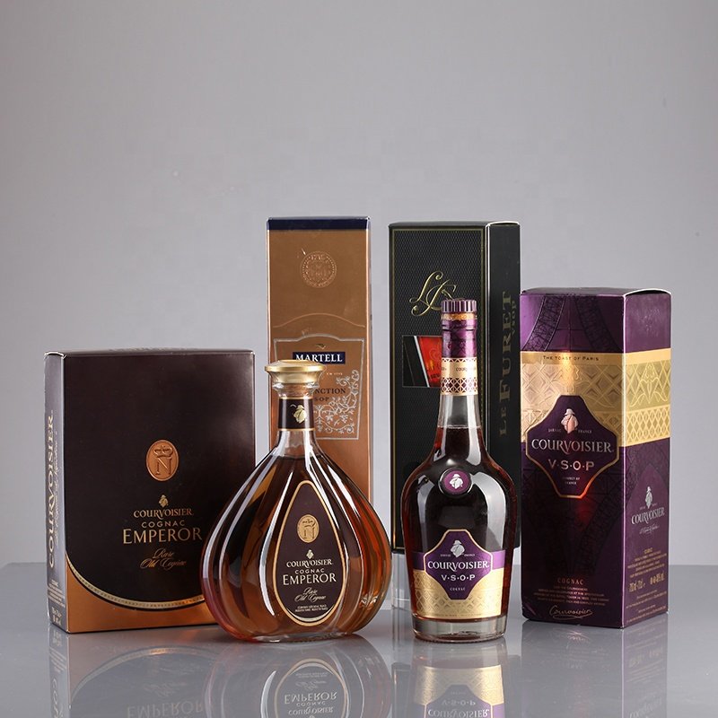 Custom Embossed Glass Vodka Bottle 750ML Flat Round Vodka With Crown Cap