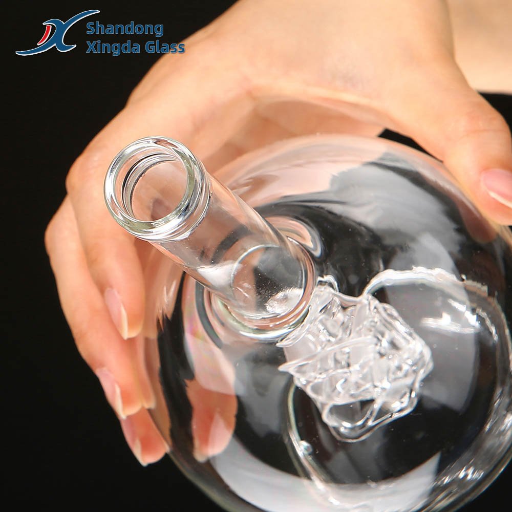 Factory Custom Logo 700Ml Whisky Glass Bottle 750Ml Gin Glass Bottle Lining Sail Boat Shape Vodka Liquor Decanter With Cork