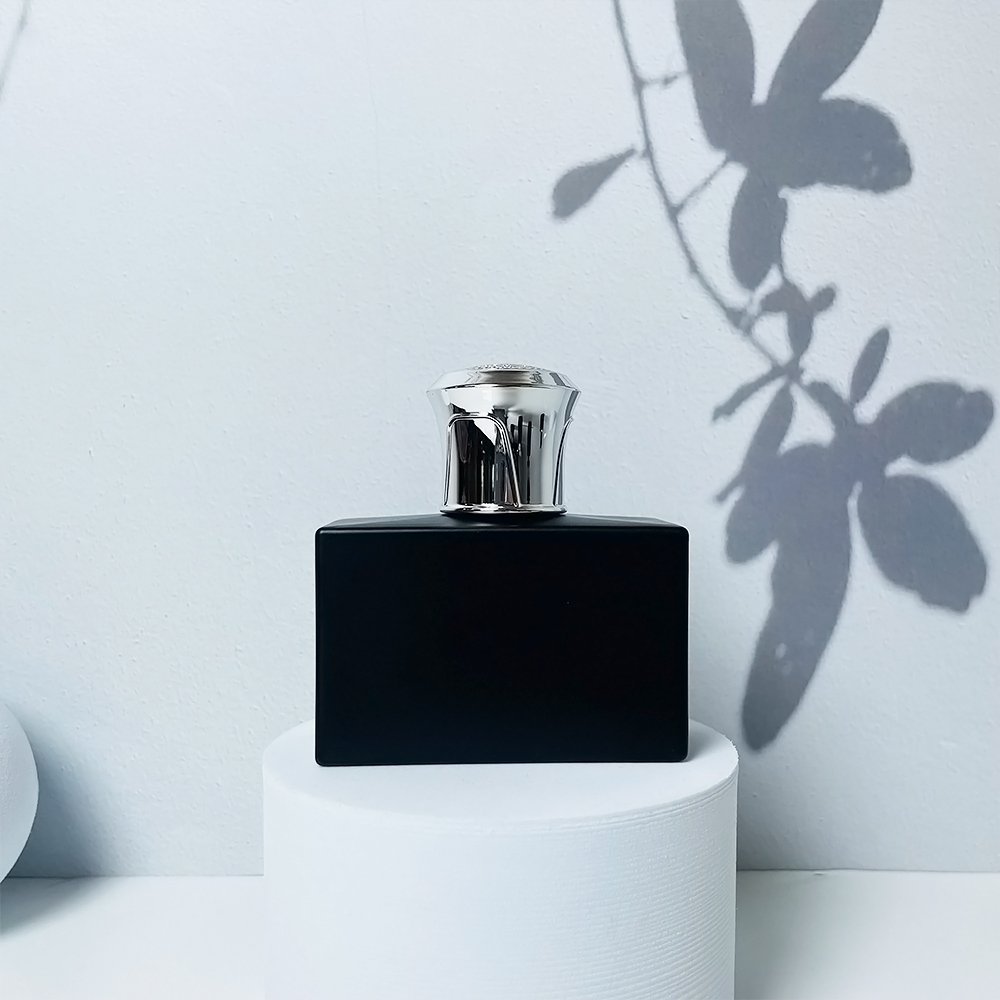 Glass Bottle Manufacturer 30Ml 50Ml 100Ml Black Square Rectangle Shape Clear Spray Glass Refillable Atomizer Perfume Bottle