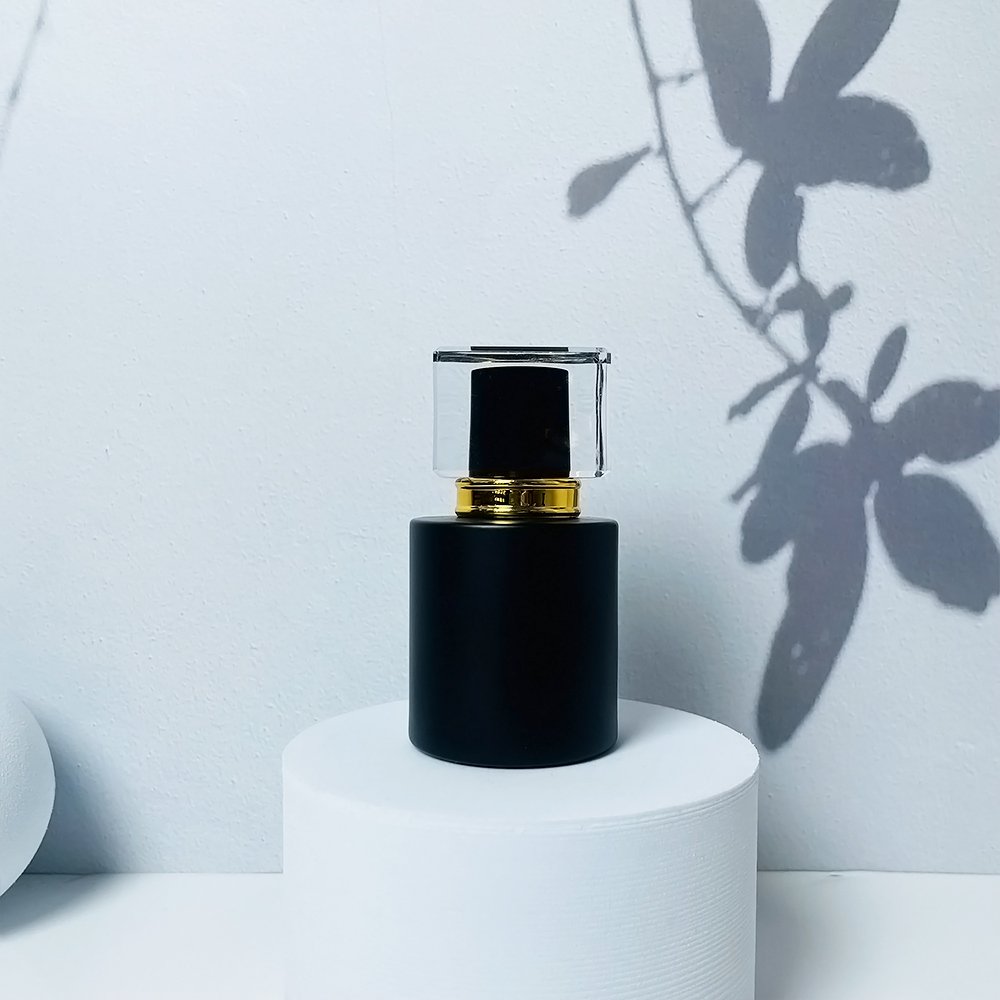 Glass Bottle Manufacturer 30Ml 50Ml 100Ml Black Square Rectangle Shape Clear Spray Glass Refillable Atomizer Perfume Bottle
