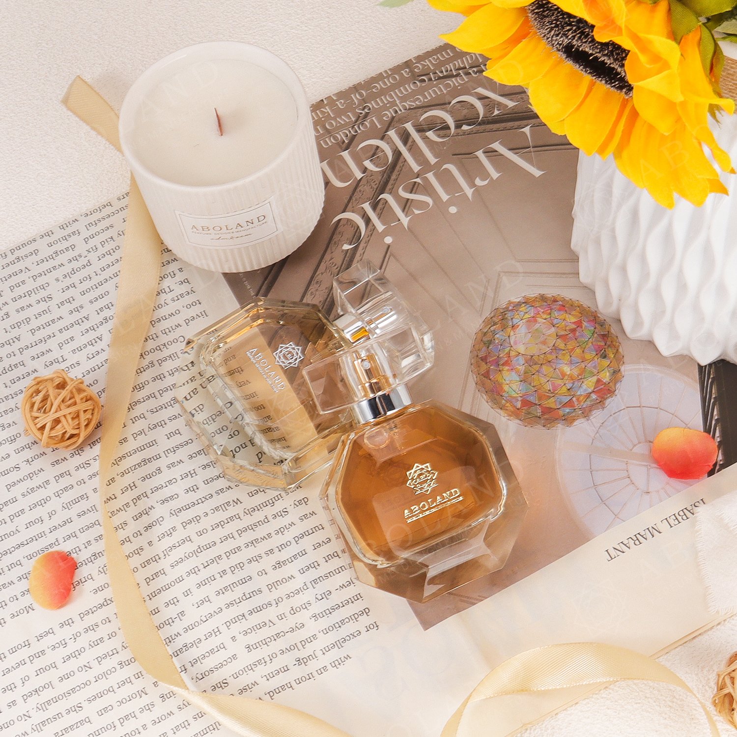 Customized Round Irregular Perfume Bottle with Logo Clear Perfume Bottle 50ml 100ml Glass Bottles