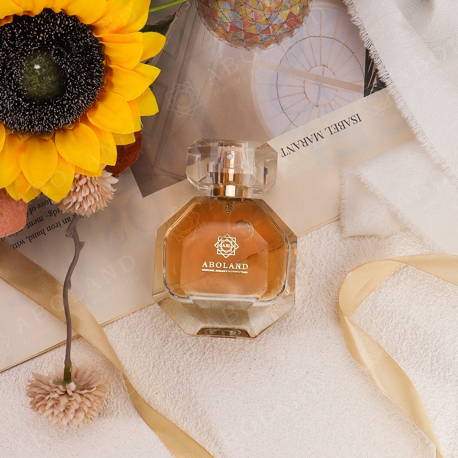 Customized Round Irregular Perfume Bottle with Logo Clear Perfume Bottle 50ml 100ml Glass Bottles