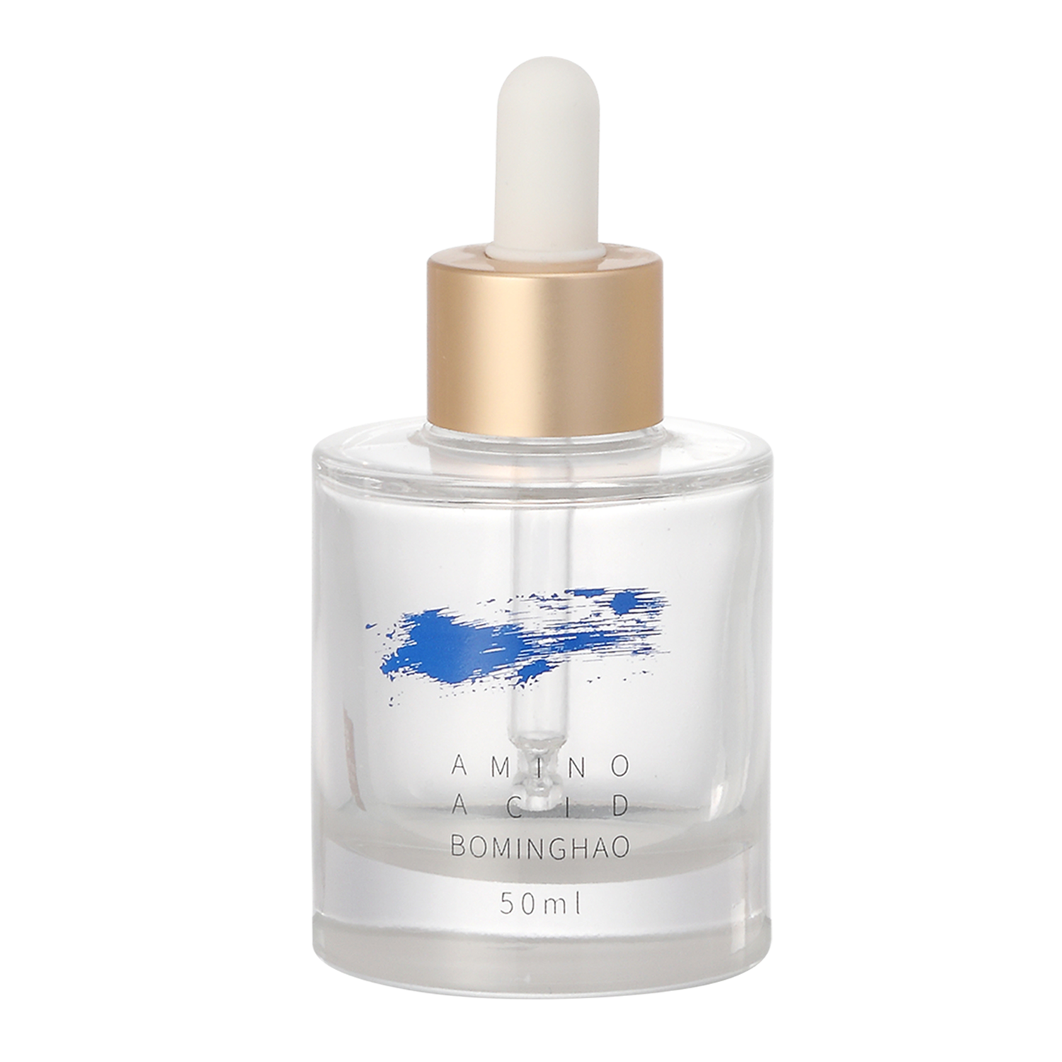 Empty Essential Oil Bottle 30ml Luxury Frosted Glass Bottle with White Rubber Dropper