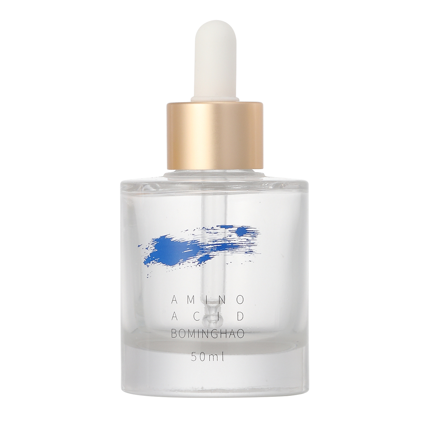 Empty Essential Oil Bottle 30ml Luxury Frosted Glass Bottle with White Rubber Dropper
