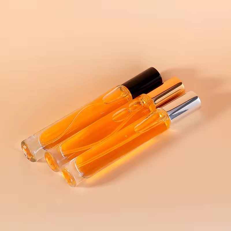 10ml Portable Perfume Glass Bottle Thick Bottom With Aluminum Mist Spray Lids Atomizer For Perfume Package Easy Refill