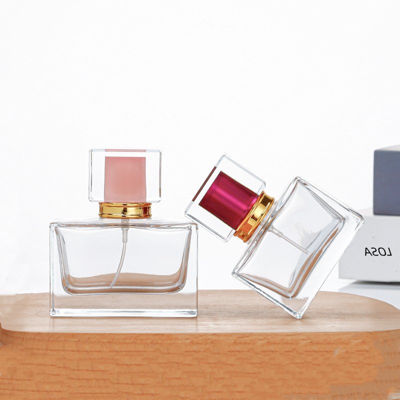 Lowest price 30ml 50ml 100ml square Fashion Empty Perfume glass bottle Custom perfume bottle