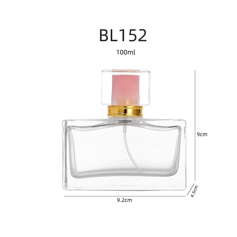 Lowest price 30ml 50ml 100ml square Fashion Empty Perfume glass bottle Custom perfume bottle