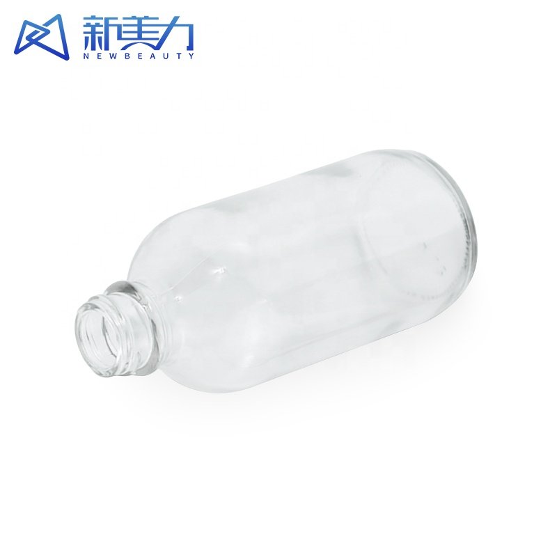 High quality Transparent Boston Type Essential Oil Glass Bottle Perfume Dropper Bottle Lotion Cosmetic Sub-bottling