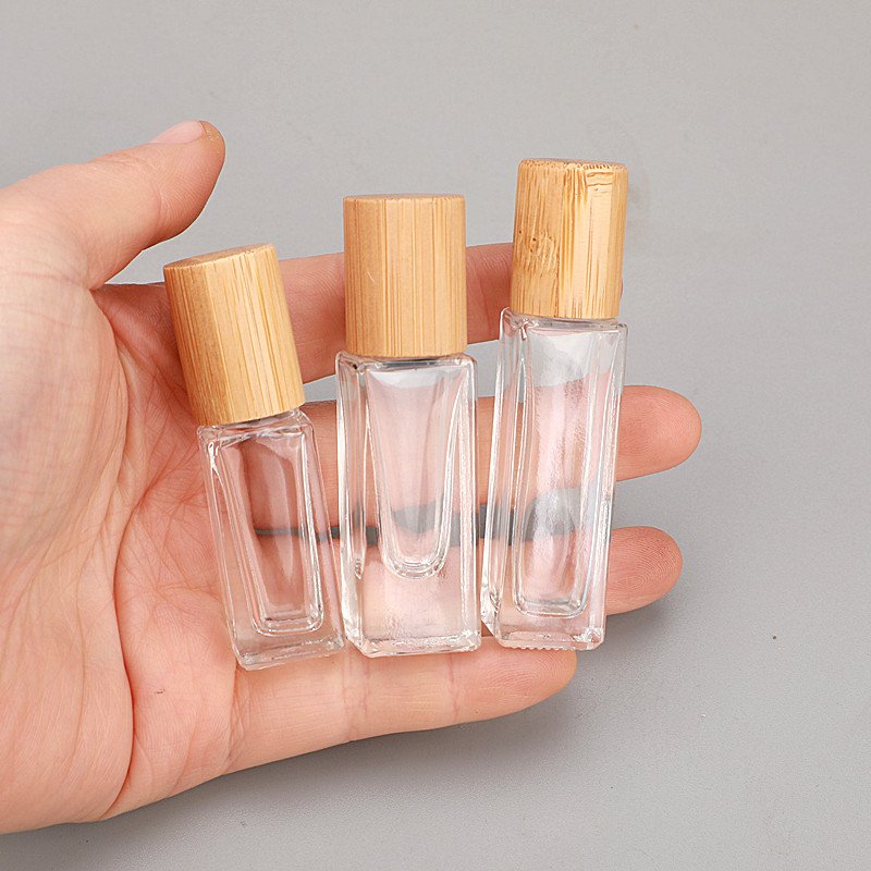 5ml 10ml 20ml Custom Mini Perfume Essential Oils Roller Bottles Packaging Roll On Glass Bottle With Steel Roller Ball
