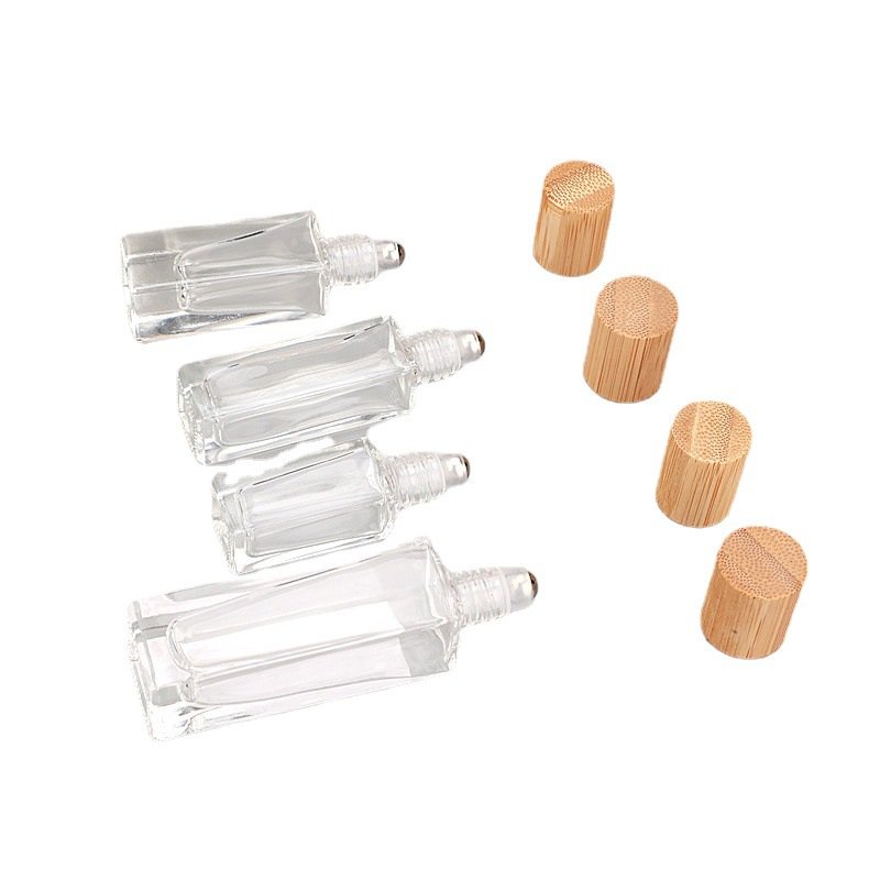 5ml 10ml 20ml Custom Mini Perfume Essential Oils Roller Bottles Packaging Roll On Glass Bottle With Steel Roller Ball