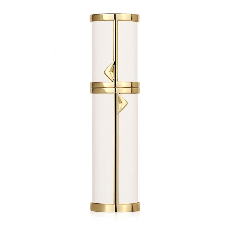 Glass spray bottle 5ml frosted glass bottle with grey aluminum spray pump perfume atomizer 5 ml customised perfume bottles