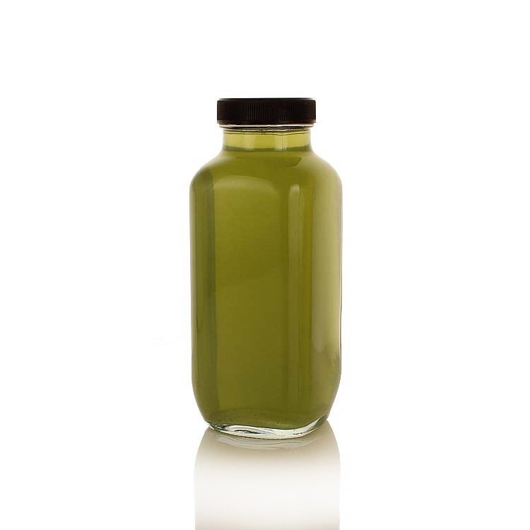 glass bottle suppliers empty 500ml 16oz square drink beverage glass bottle for Kombucha Smoothie cold Pressed Juice with lid
