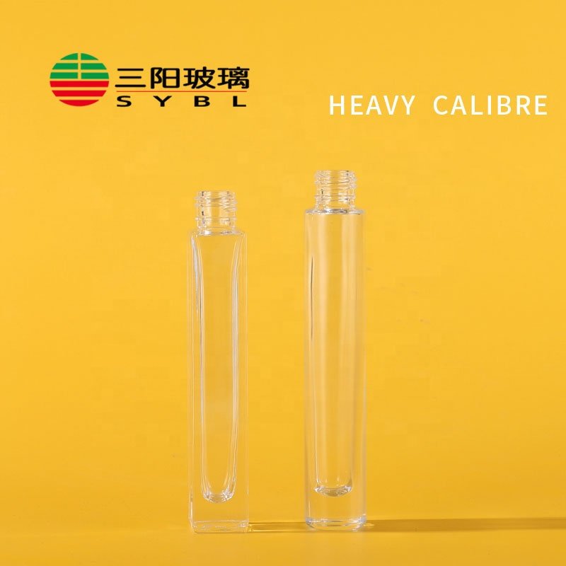 custom10ml mini fancy rectangle stainless steel roller ball roller eye cream perfume oil containers clear roll on bottle