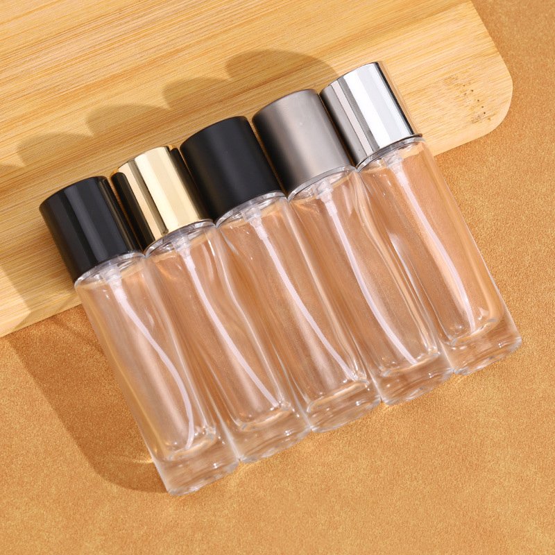 MUB Wholesale Fancy New Design Round 10ml 15ml 20ml 30ml Glass Perfume Decants with Easy Crimpless Pump