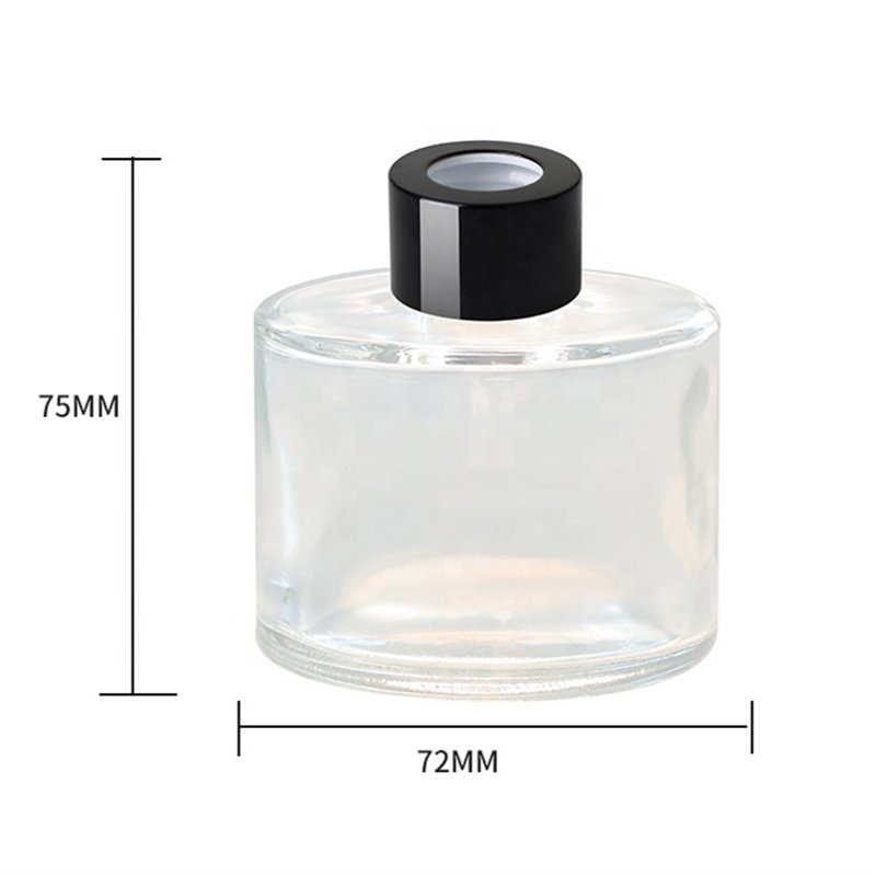 Empty 100ml round reed diffuser aroma glass bottle
