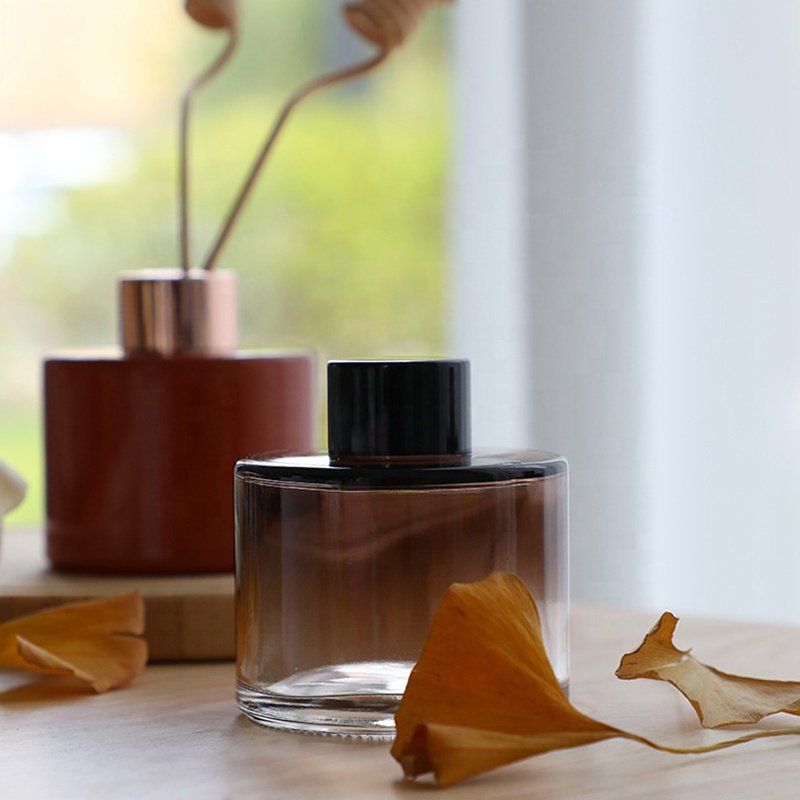 Empty 100ml round reed diffuser aroma glass bottle