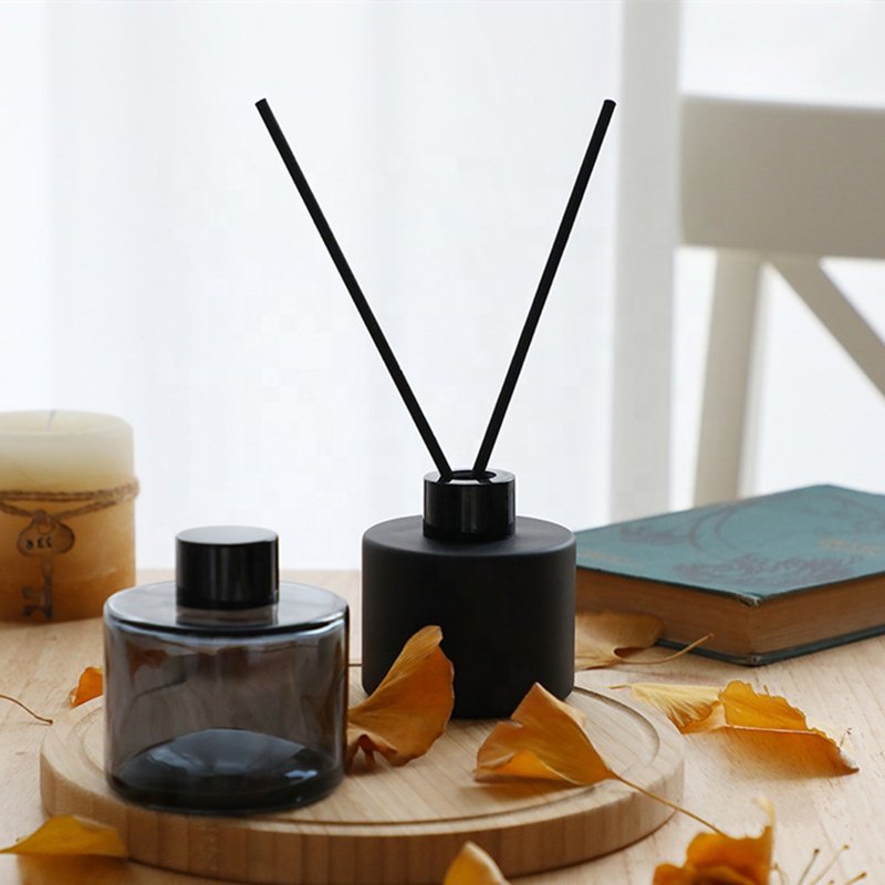 Empty 100ml round reed diffuser aroma glass bottle
