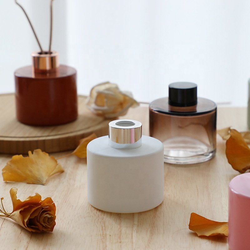 Empty 100ml round reed diffuser aroma glass bottle