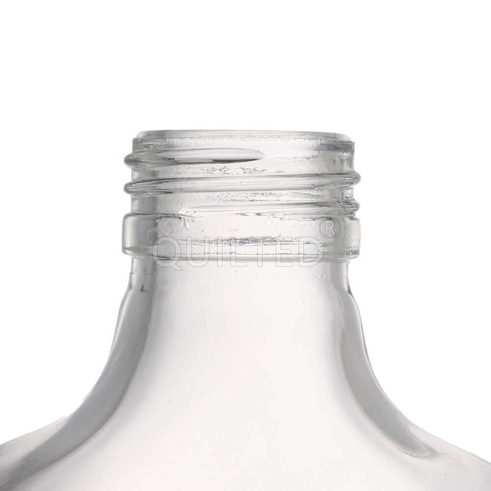 Empty liquor Flask Flat Juice Whiskey Cold Brew Coffee Glass Bottle With Lid