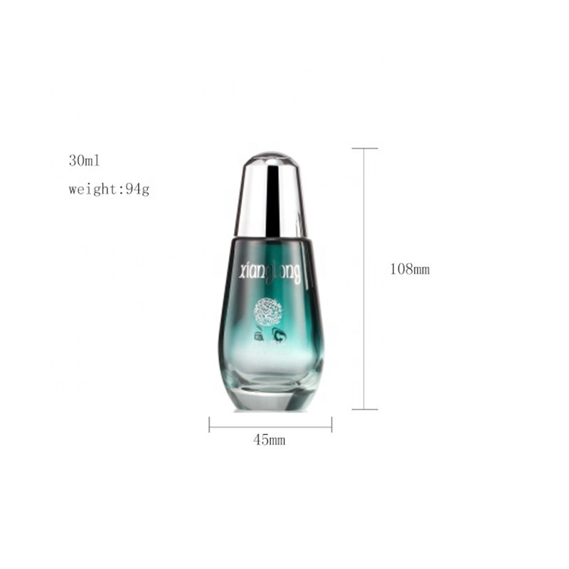 transparent cosmetics glass drop bottle transparent glass cream bottle skin cream jar glass bottle for cosmetics liquid package
