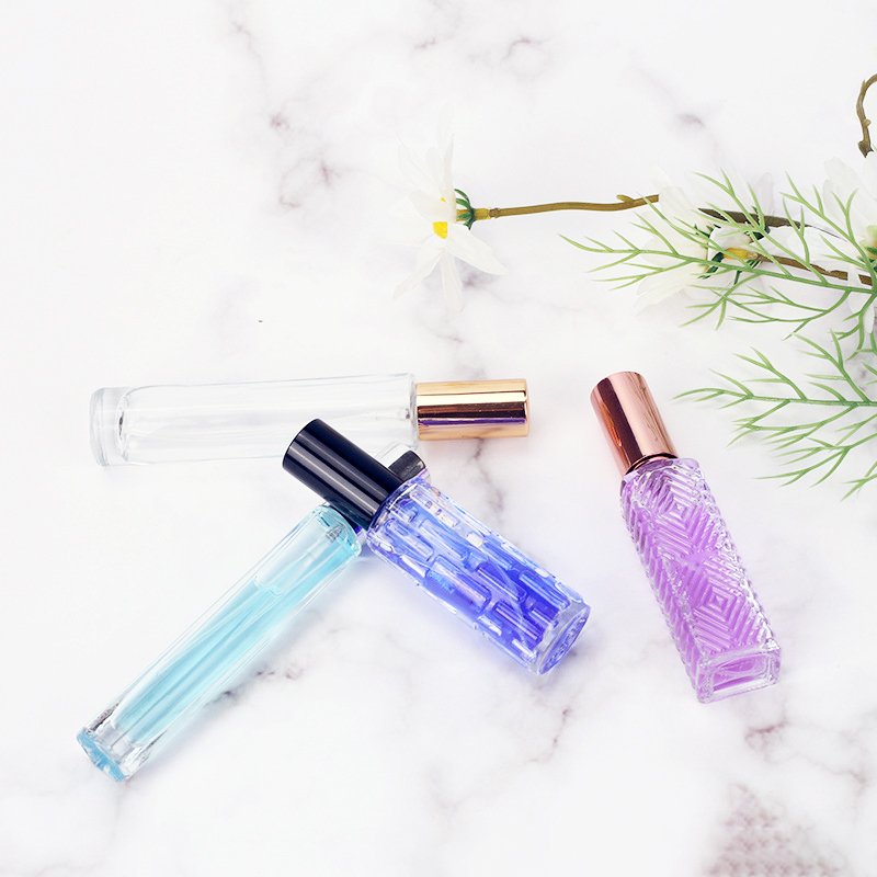 Free Sample 10ml Empty Spray Refillable Parfum Tester Travel Slim Glass Sample Perfume Bottle