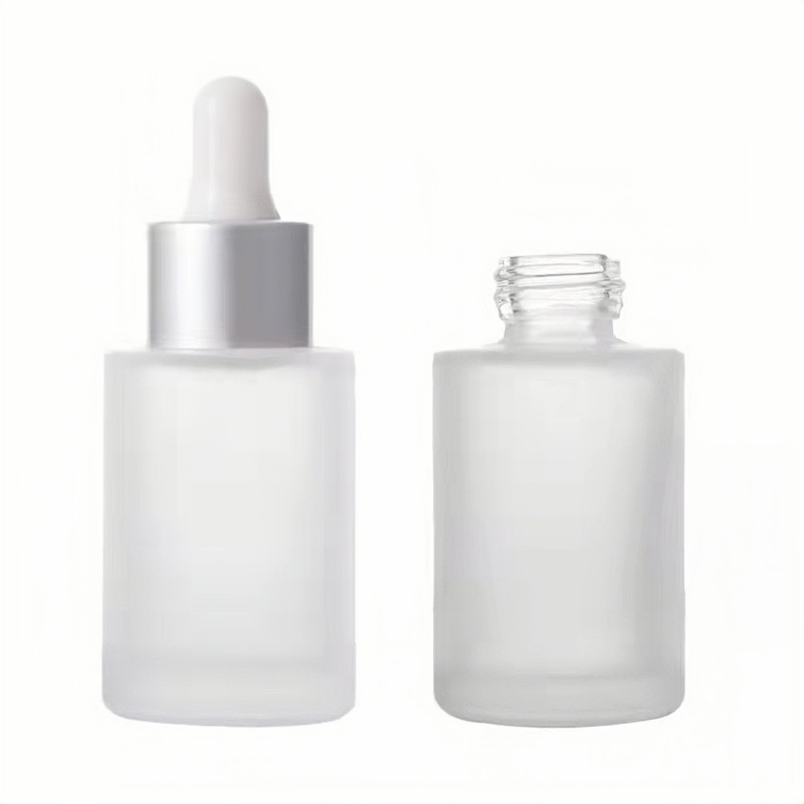 15ml 20ml 30ml 40ml flat shoulder glass dropper bottle frosted flat shoulder glass bottle dropper