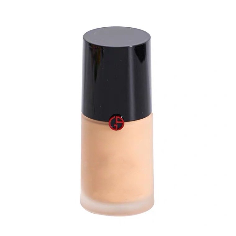 Innovation international big brand clear liquid foundation glass bottle 30ml cosmetic packaging empty bottle with airless pump