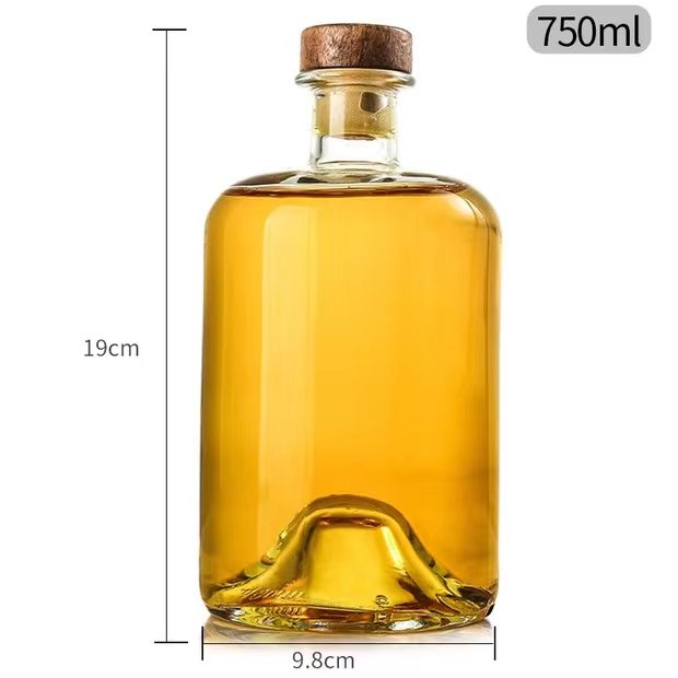 Wholesale 50ml 100ml 200ml 375ml 500ml 700ML 750 Ml Spirits Vodka Gin Liquor Glass Bottle With Cork Or Screw Cap For Sale