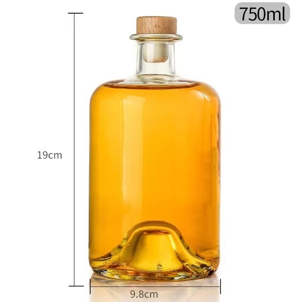 Wholesale 50ml 100ml 200ml 375ml 500ml 700ML 750 Ml Spirits Vodka Gin Liquor Glass Bottle With Cork Or Screw Cap For Sale