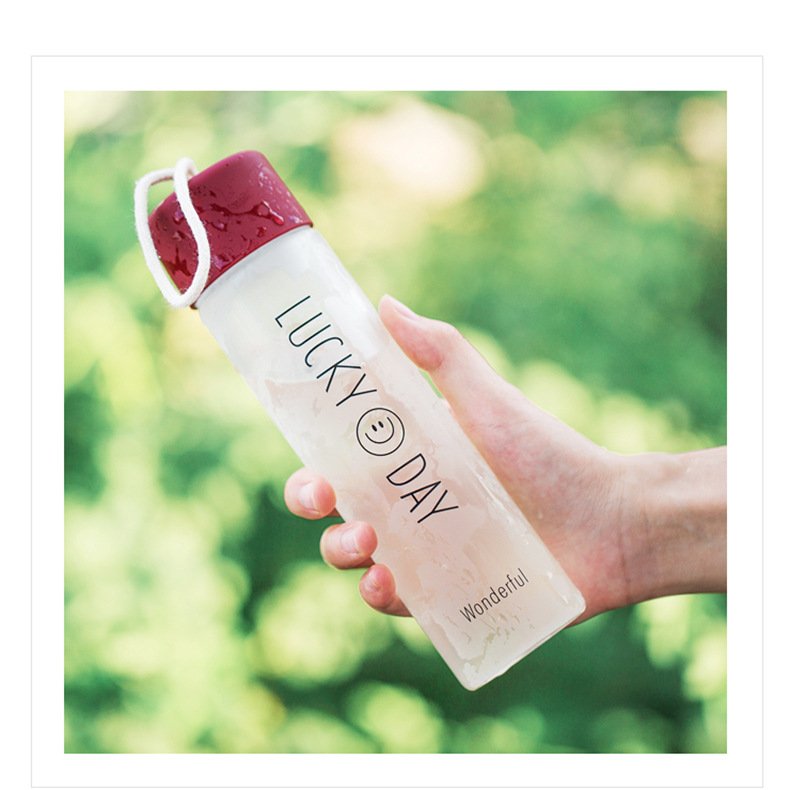 Cheap Price Custom Logo Frosted Glass Water Bottle For Kids, 100% BPA Free Reusable 360ML Glass Bottle