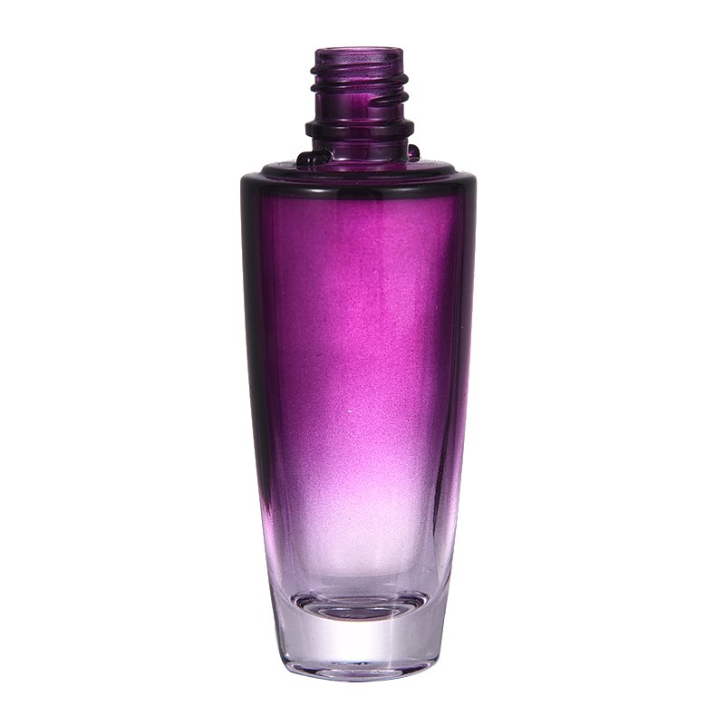 55ml high quality purple clear glass bottle 15 Screw perfume glass bottle Luxury empty perfume bottle