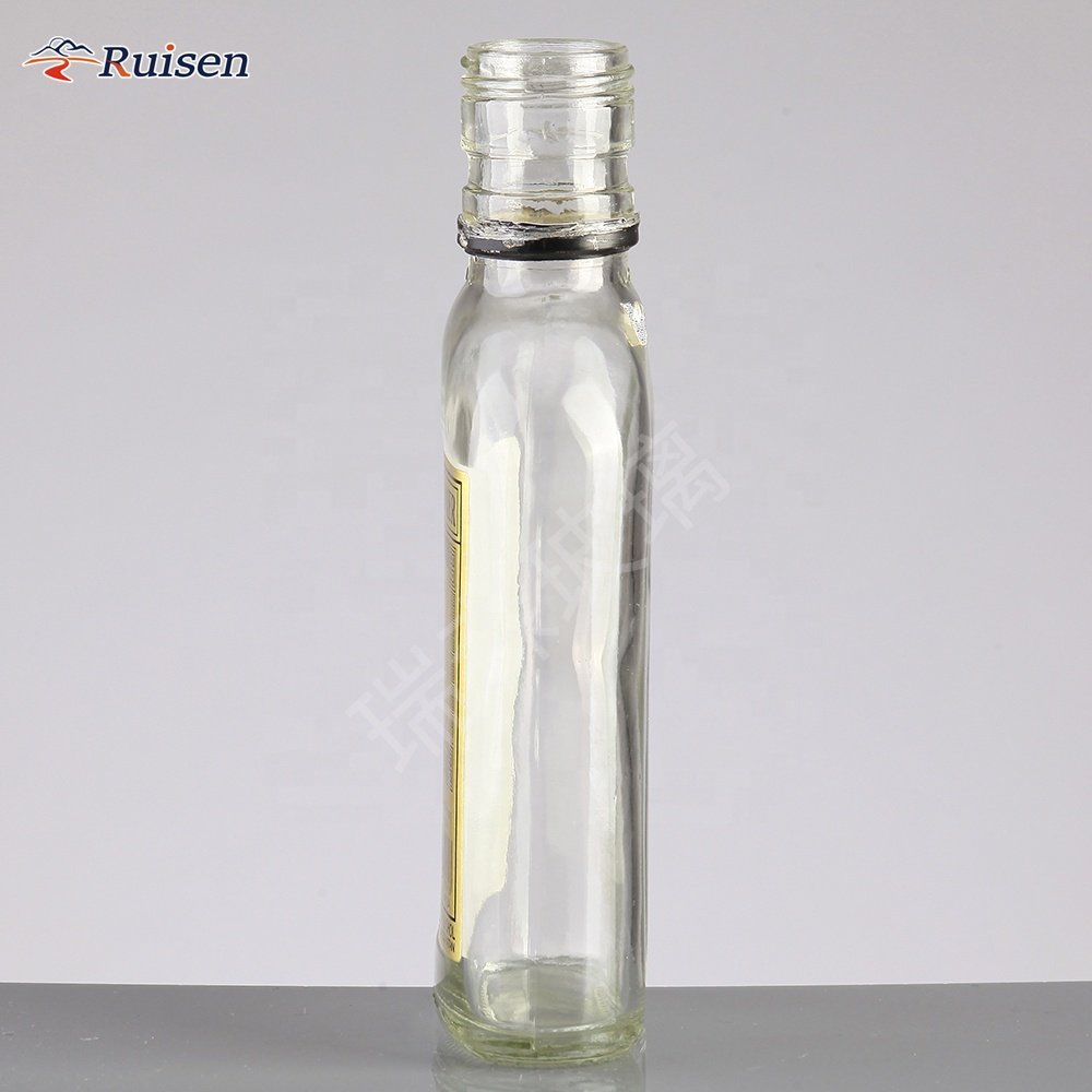 100ml glass whisky bottles 10cl glass bottle small square liquor whisky bottle