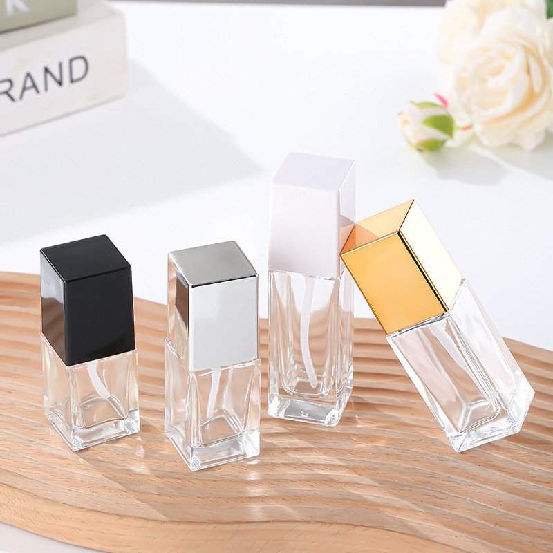 15ml 20ml 30ml Perfume Bottle Empty Square Rectangular Atomizer Travel Spray Clear Perfume Glass Bottle