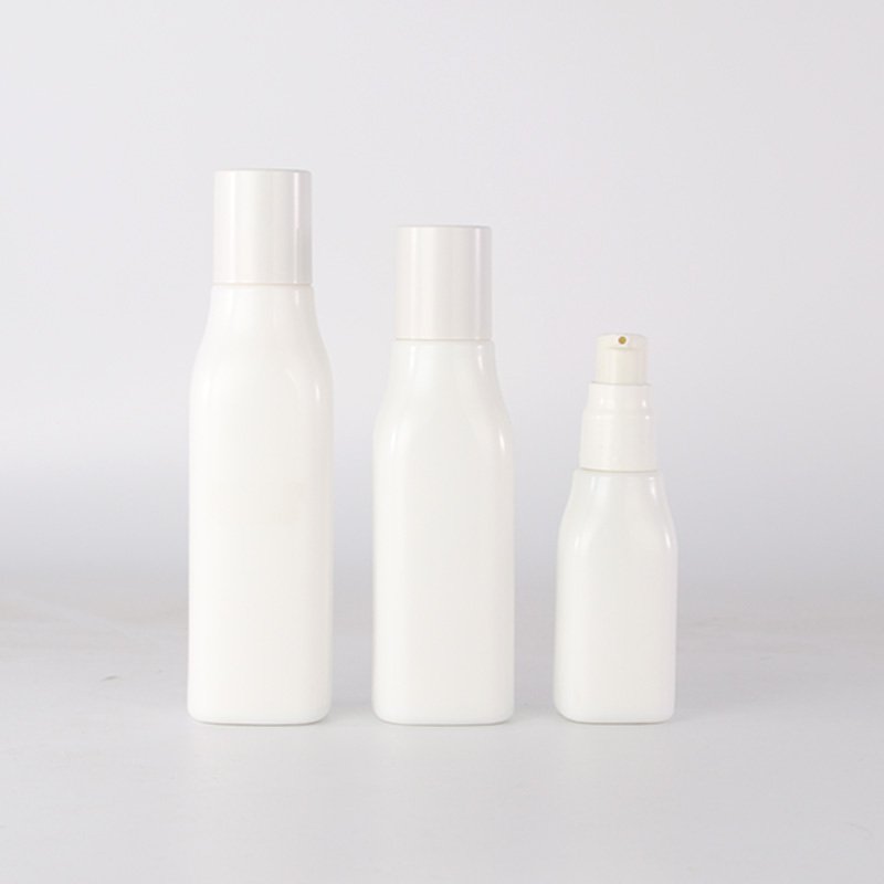 30ml 60ml 120ml opal white essential oil glass bottle with silver press dropper