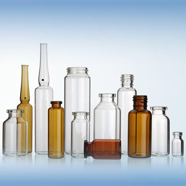 10ml 5ml Clear and Amber Medicine Glass Vial custom mini tubular glass vial 10ml clear vial for injection