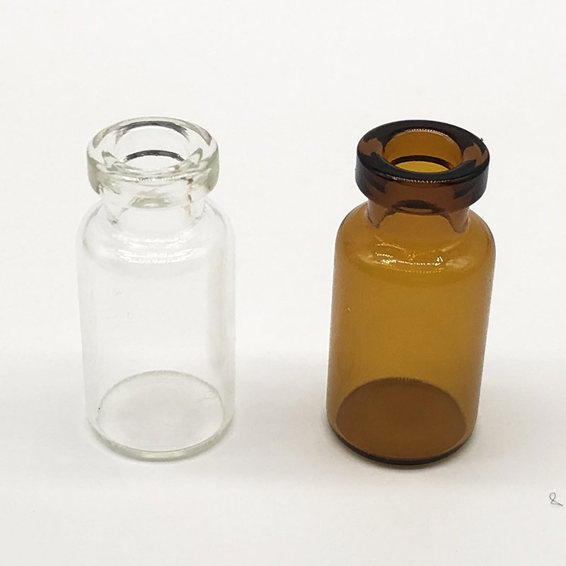 10ml 5ml Clear and Amber Medicine Glass Vial custom mini tubular glass vial 10ml clear vial for injection