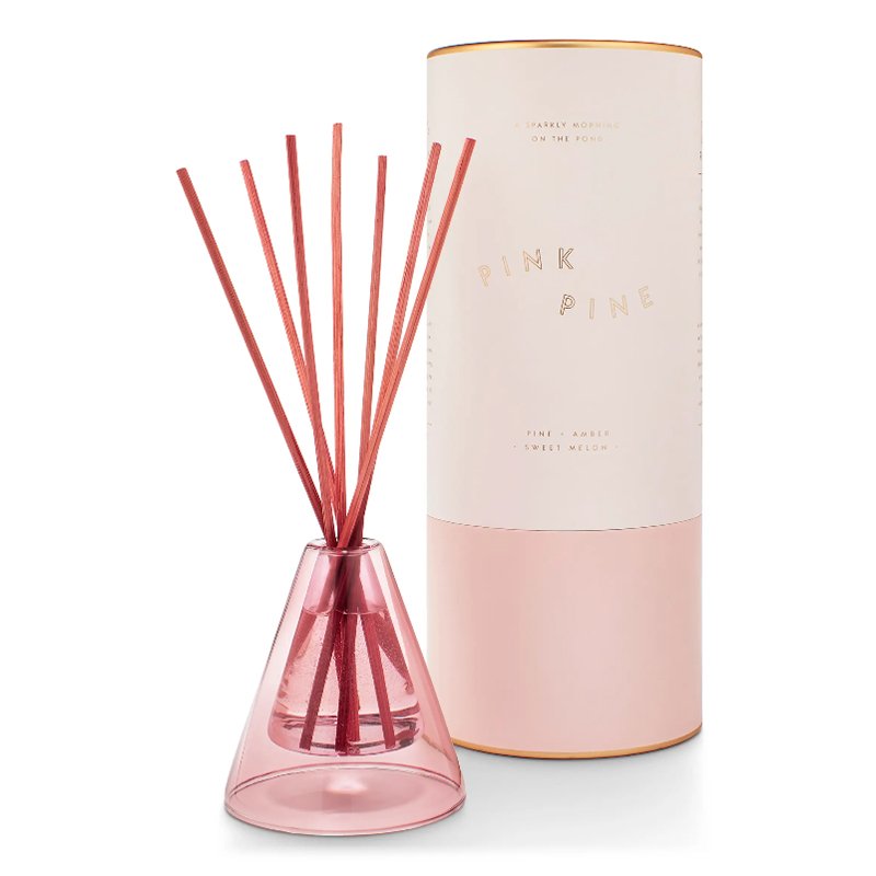Wholesale New Design Fiber Reed Diffuser Scented Air Freshener for Home Fragrance Conical Glass Bottle with Oil Material