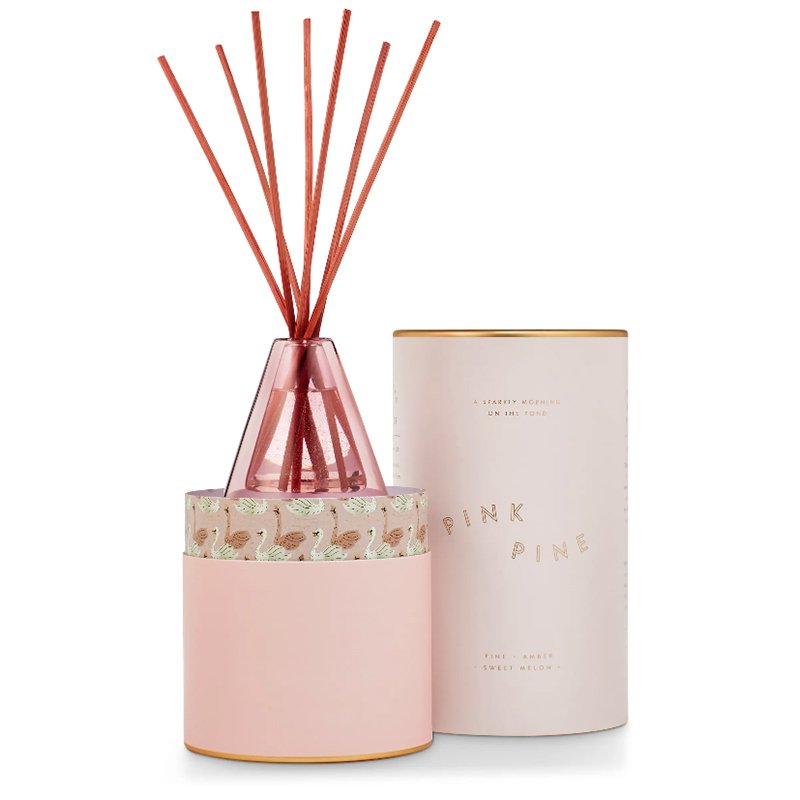 Wholesale New Design Fiber Reed Diffuser Scented Air Freshener for Home Fragrance Conical Glass Bottle with Oil Material