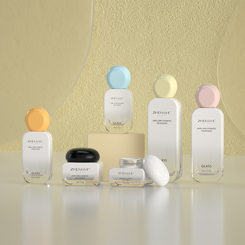30ml 50ml 100ml 120ml 30g 50g Custom Unique Design Luxury Cosmetic Container Skincare Packaging Skin Care Glass Bottle And Jar