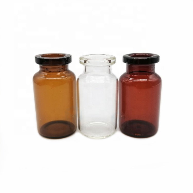 2-30 ml tube empty glass bottles vials for powder liquid injection
