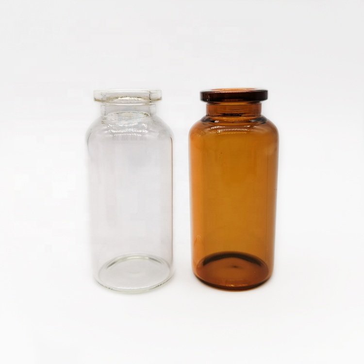 2-30 ml tube empty glass bottles vials for powder liquid injection