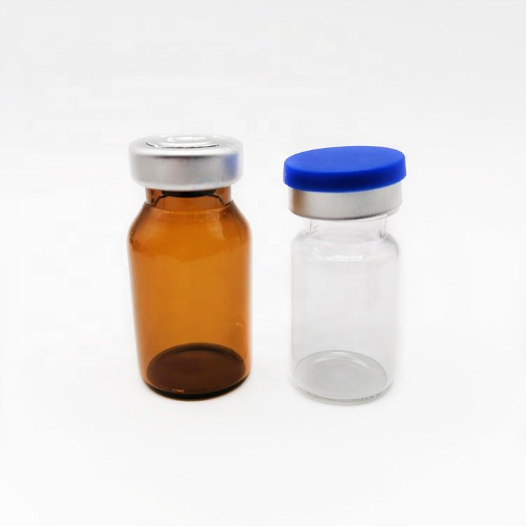 2-30 ml tube empty glass bottles vials for powder liquid injection